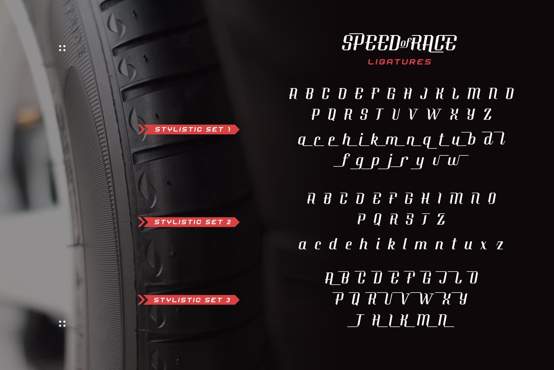 Speed of Race Typeface preview image.