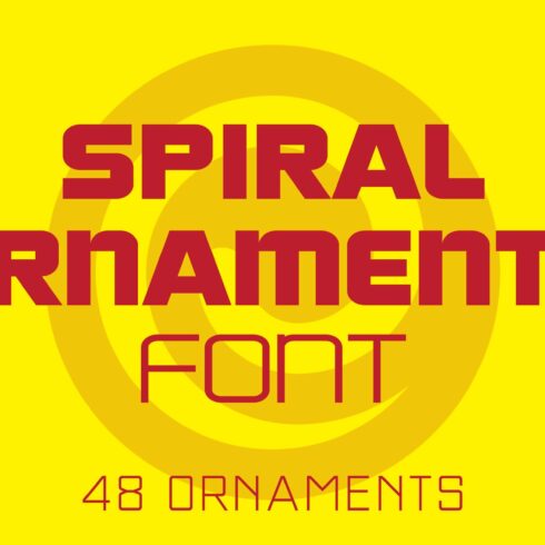 Spiral Ornaments Font cover image.