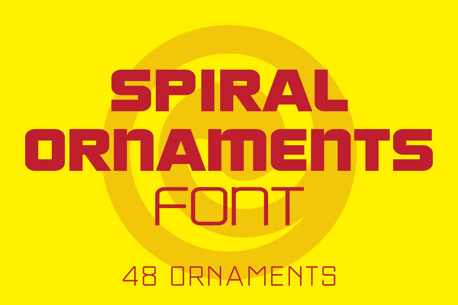 Spiral Ornaments Font cover image.