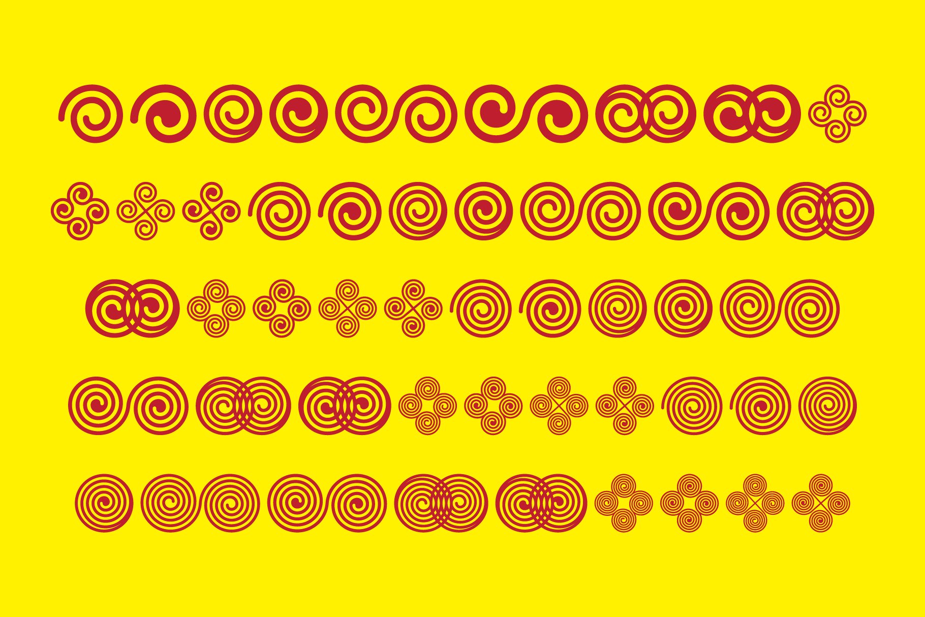 spiral ornaments banners 07 336