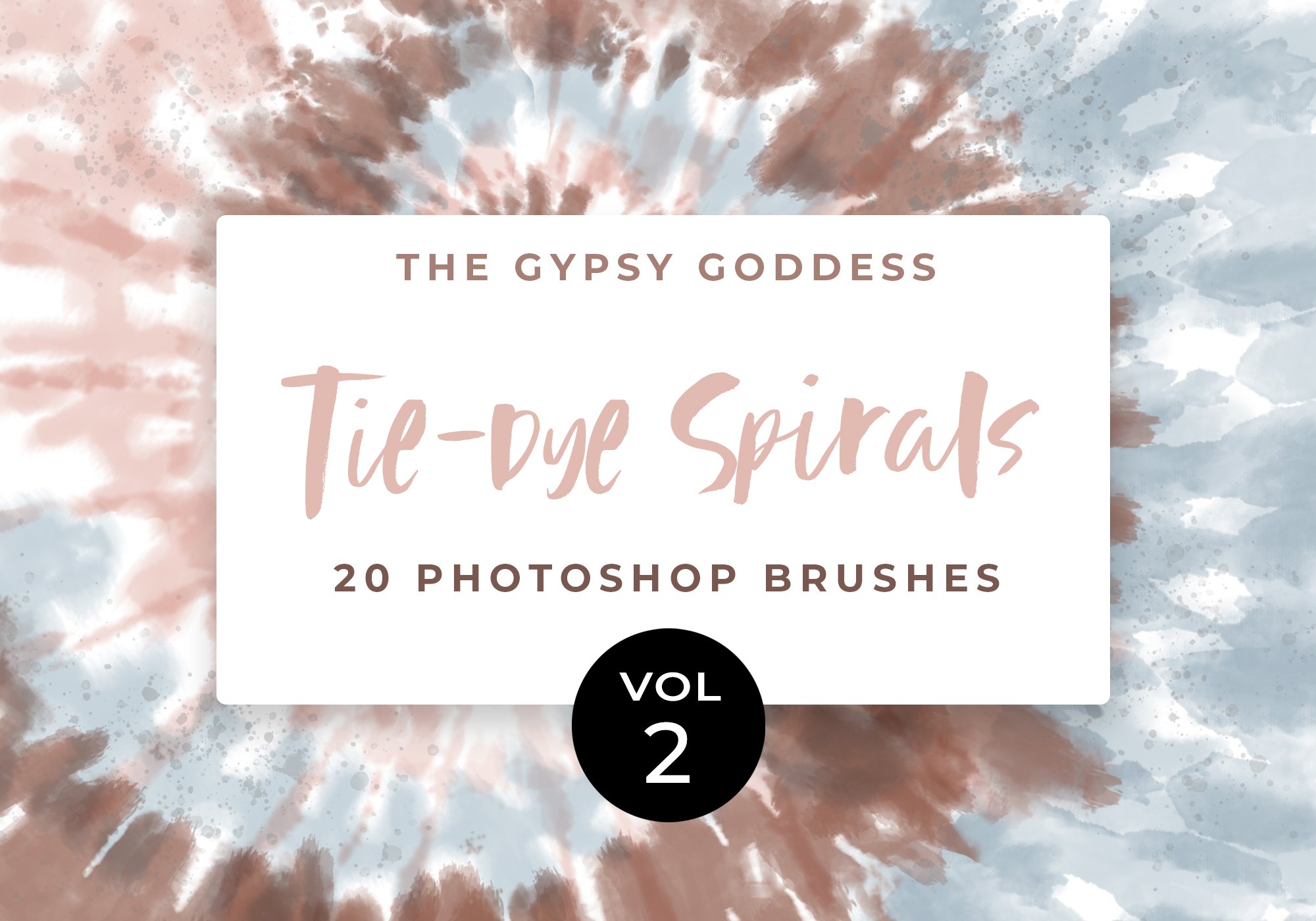 Tie-Dye Spirals Brushes Vol 2cover image.