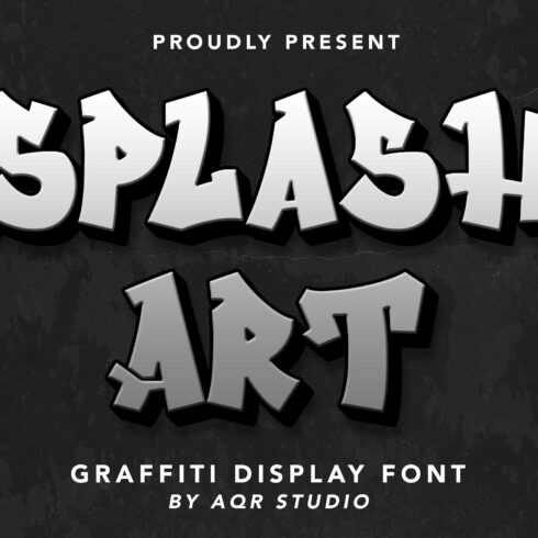 SplashArt - Graffiti Display Font cover image.