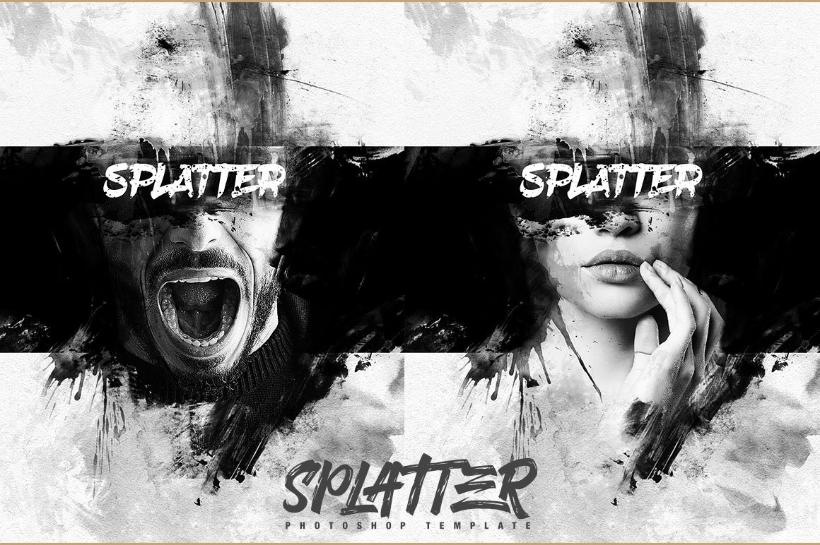 Splatter Photo Templatepreview image.