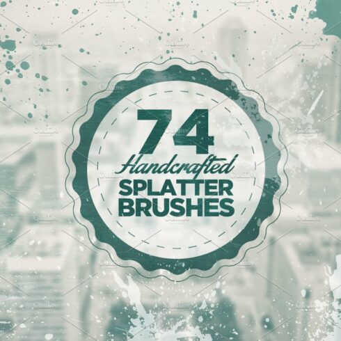 74 Handcrafted Splatter Brushescover image.