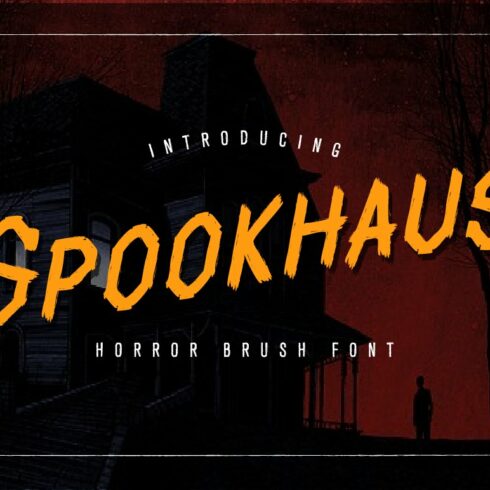 Spookhaus Horror Brush Font cover image.