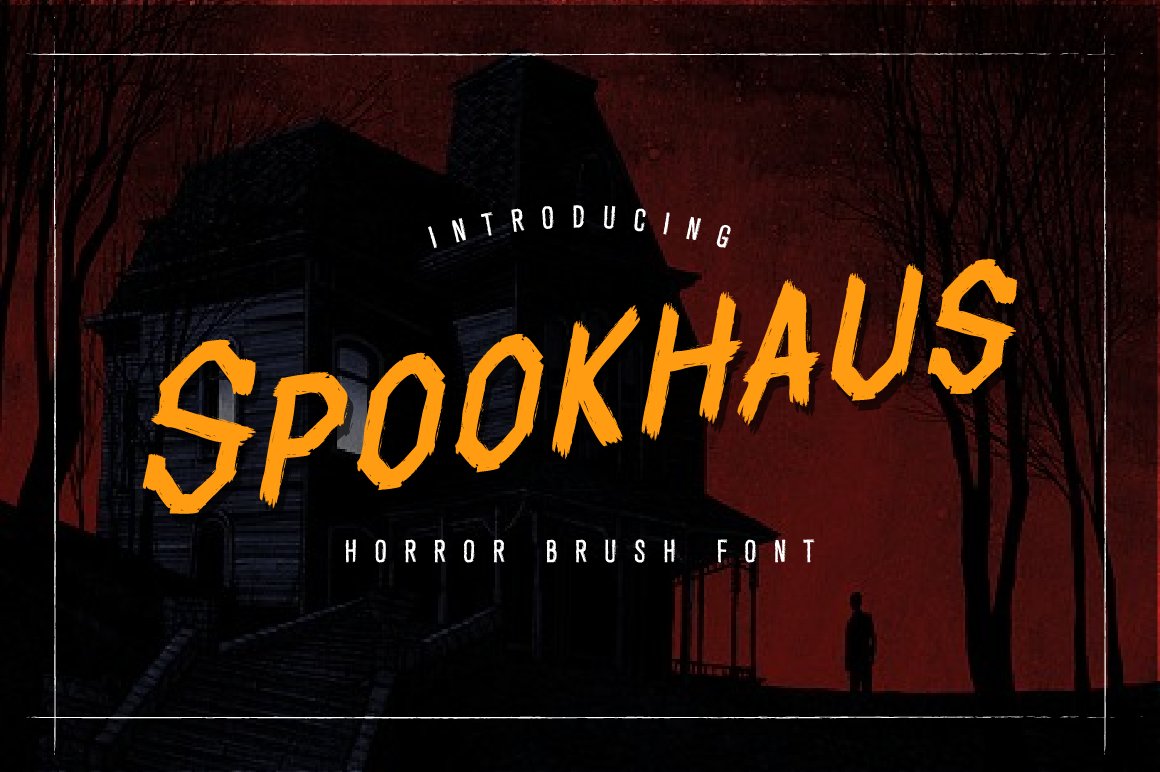 Spookhaus Horror Brush Font cover image.