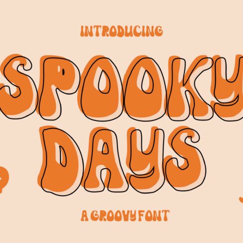 Spooky days Font cover image.