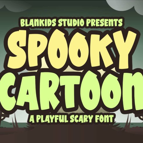 Spooky Cartoon a Playful Scary Font cover image.