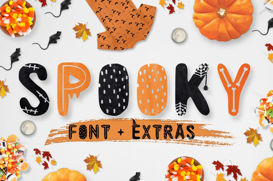 Spooky font + EXTRAS! cover image.