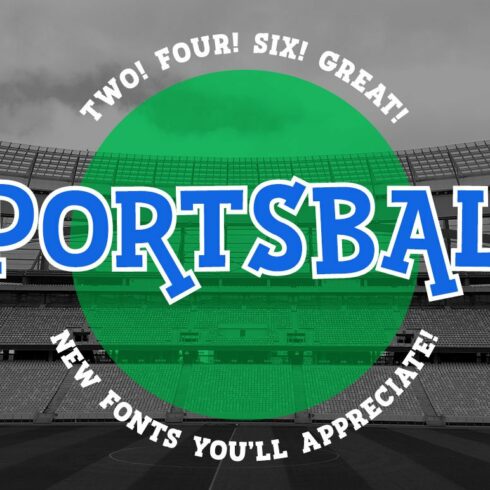 Sportsball: fun font with alternates cover image.