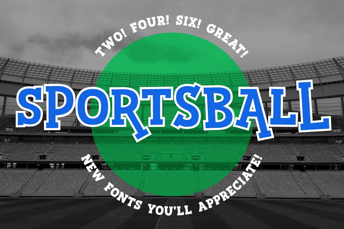 Sportsball: fun font with alternates cover image.