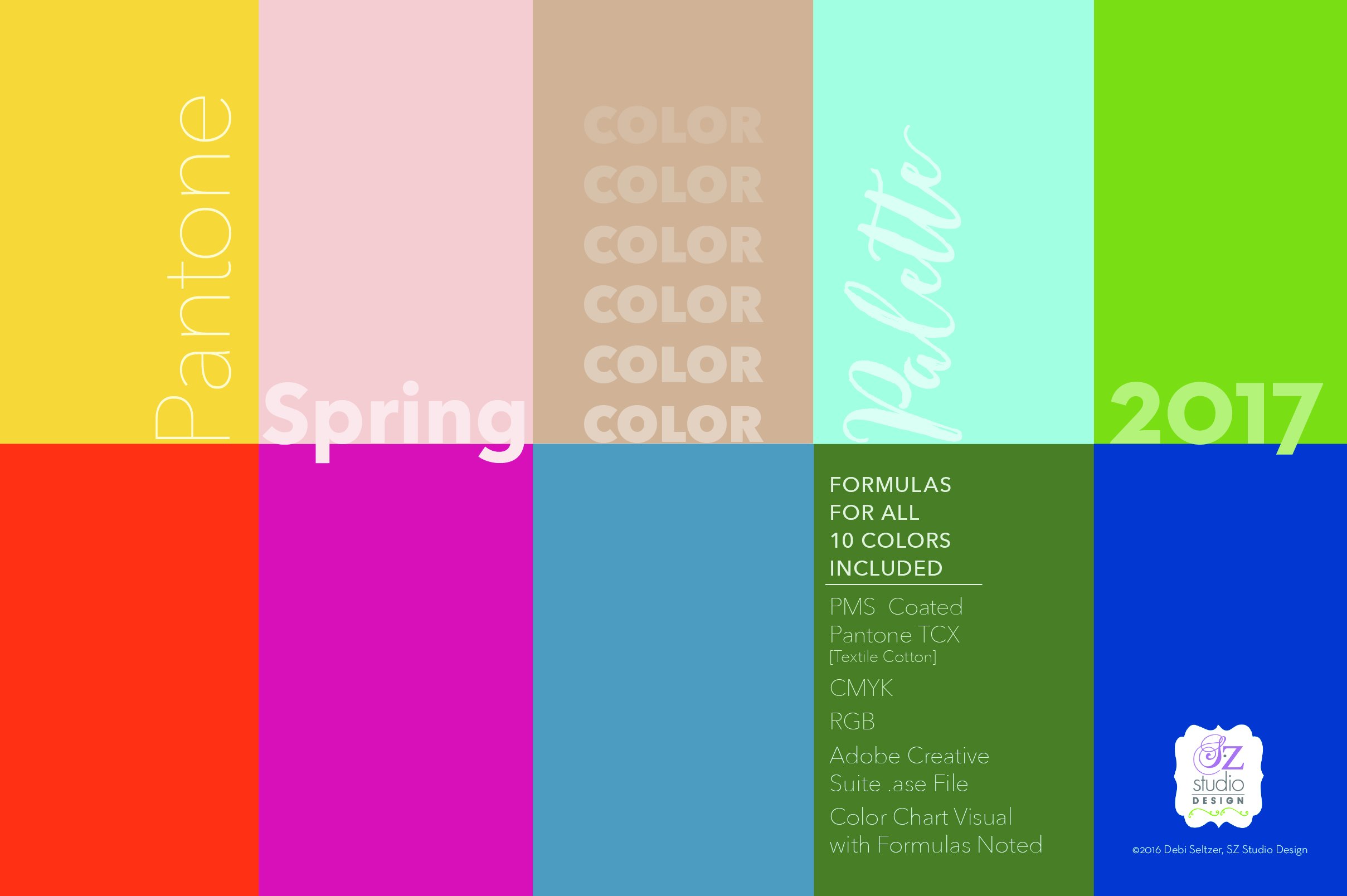 Pantone Spring 2017 Color Palettecover image.