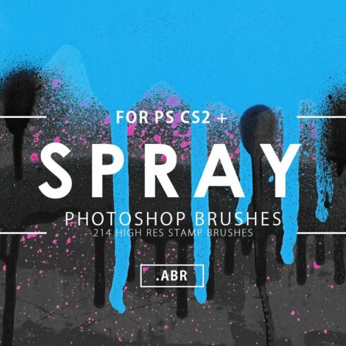 214 Spray Photoshop Brushescover image.
