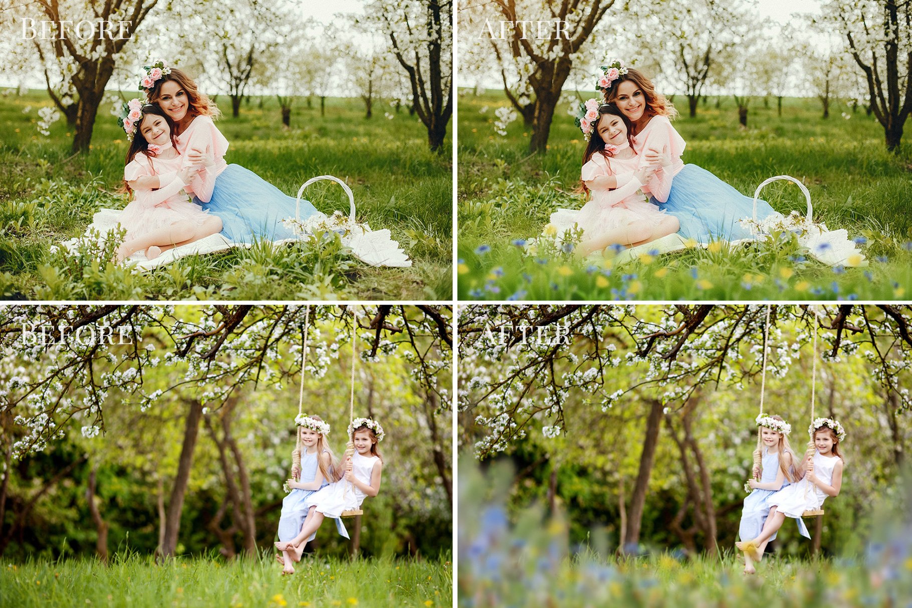 spring meadow photo overlays from brown leopard before after 1 254