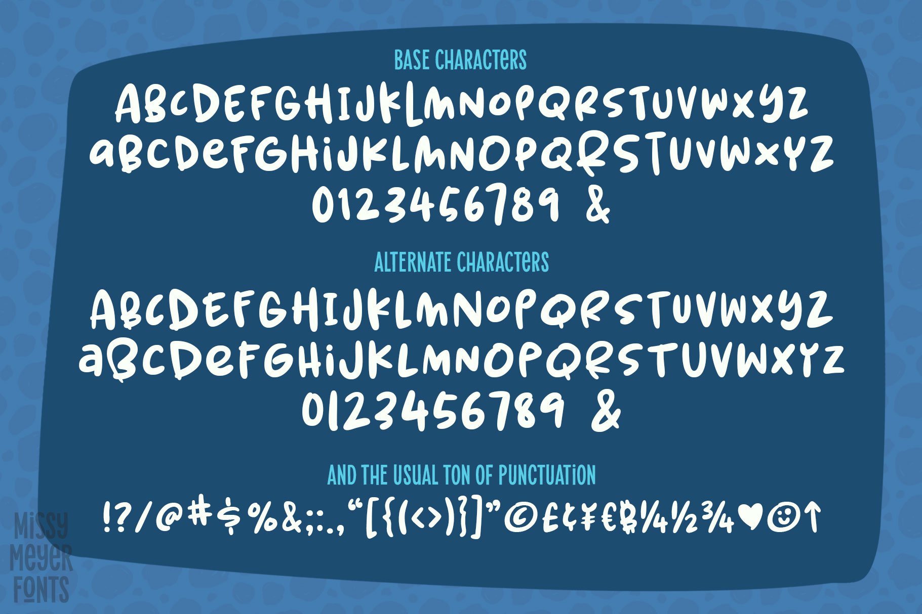 Spring Herbs: a fun bouncy font! preview image.