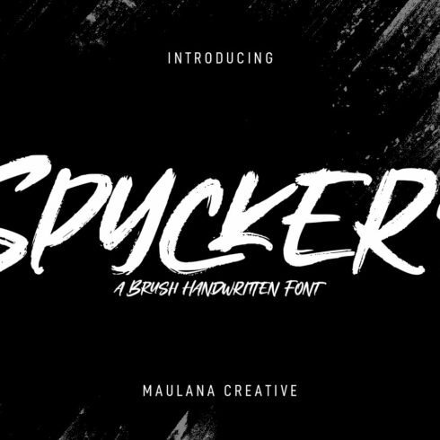 Spyckers Handwritten Brush Font cover image.