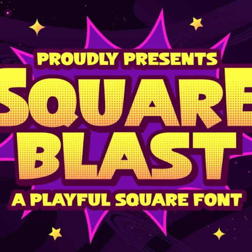 Square Blast a Playful Square Font cover image.