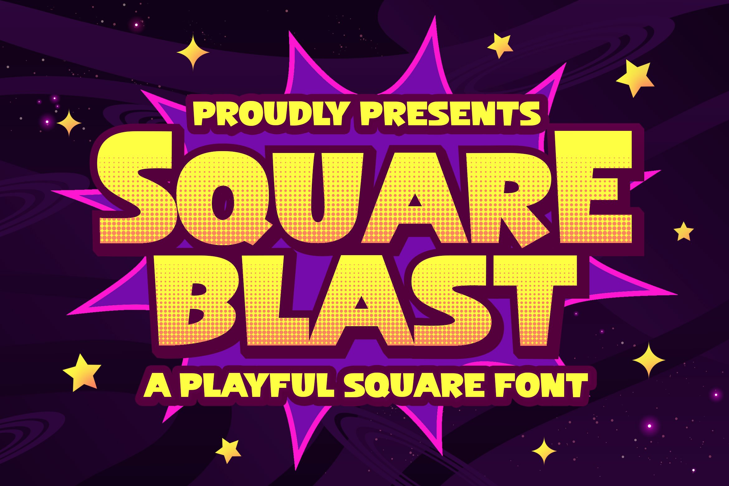 Square Blast a Playful Square Font cover image.