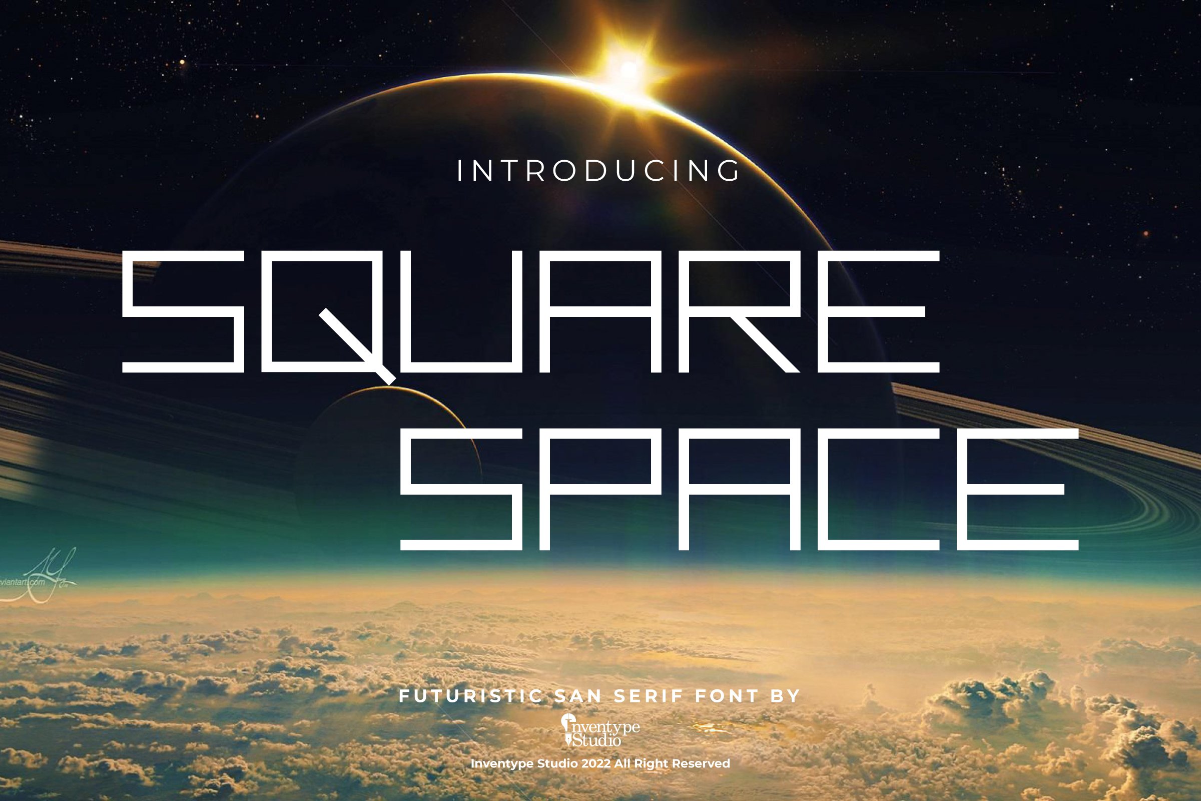 Square Space - Futuristic Font cover image.