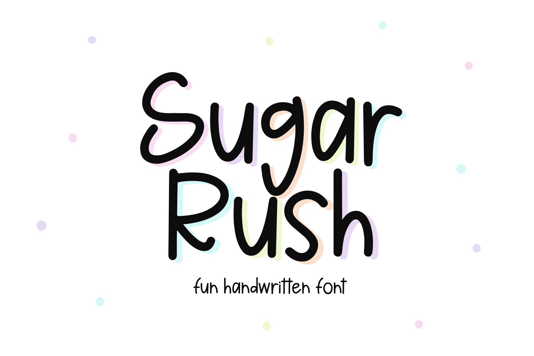 Sugar Rush | Fun Handwritten Font cover image.