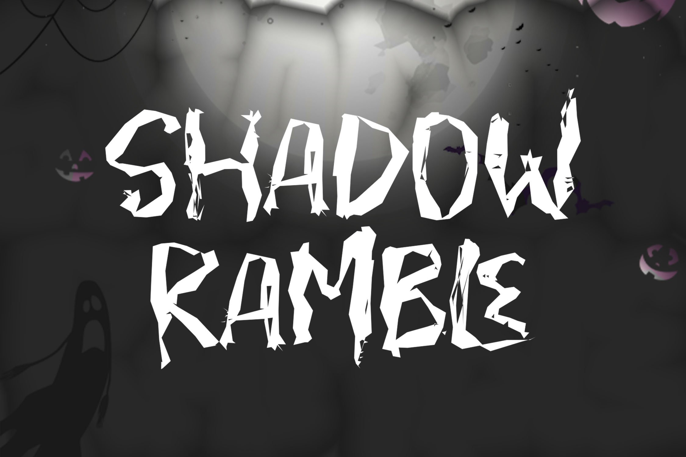 SHADOW RAMBLE - Halloween Font cover image.