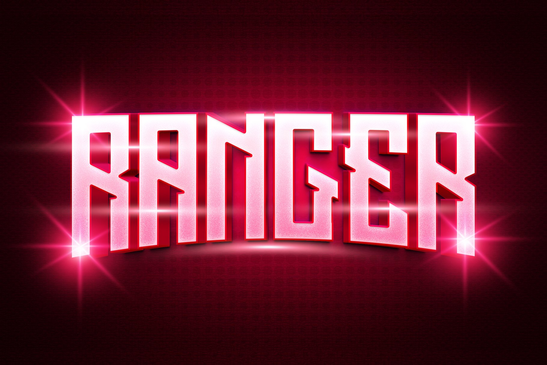 Ranger 3d Editable Psd Text Effectcover image.