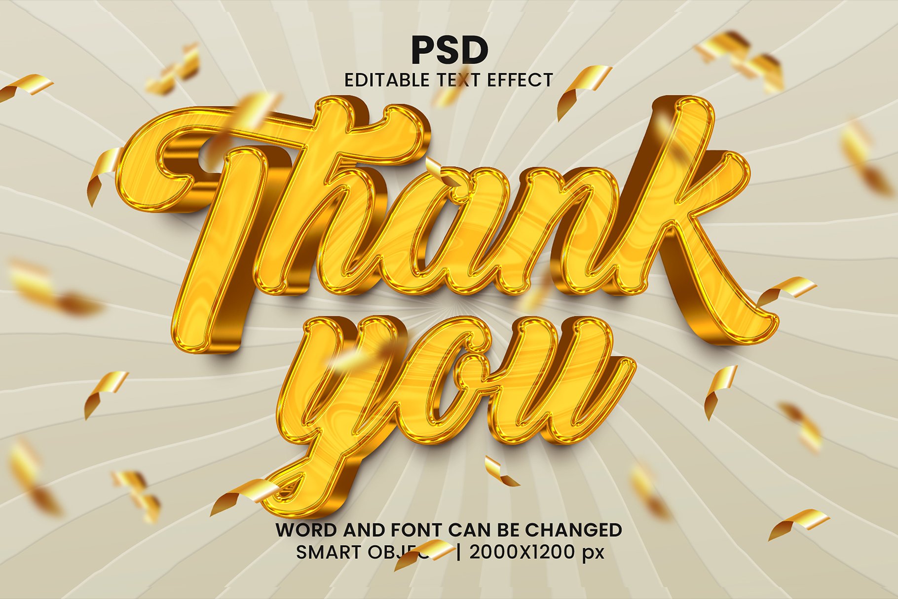 Thank you luxury Psd Text Effectcover image.