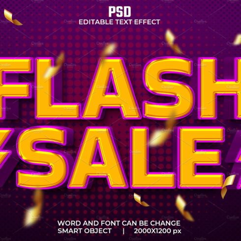 Flash sale 3d Psd Text Effectcover image.