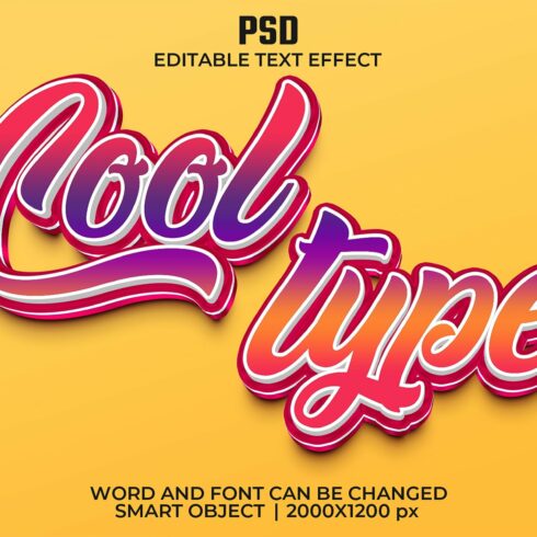 Trendy 3d Editable Text Effect Stylecover image.