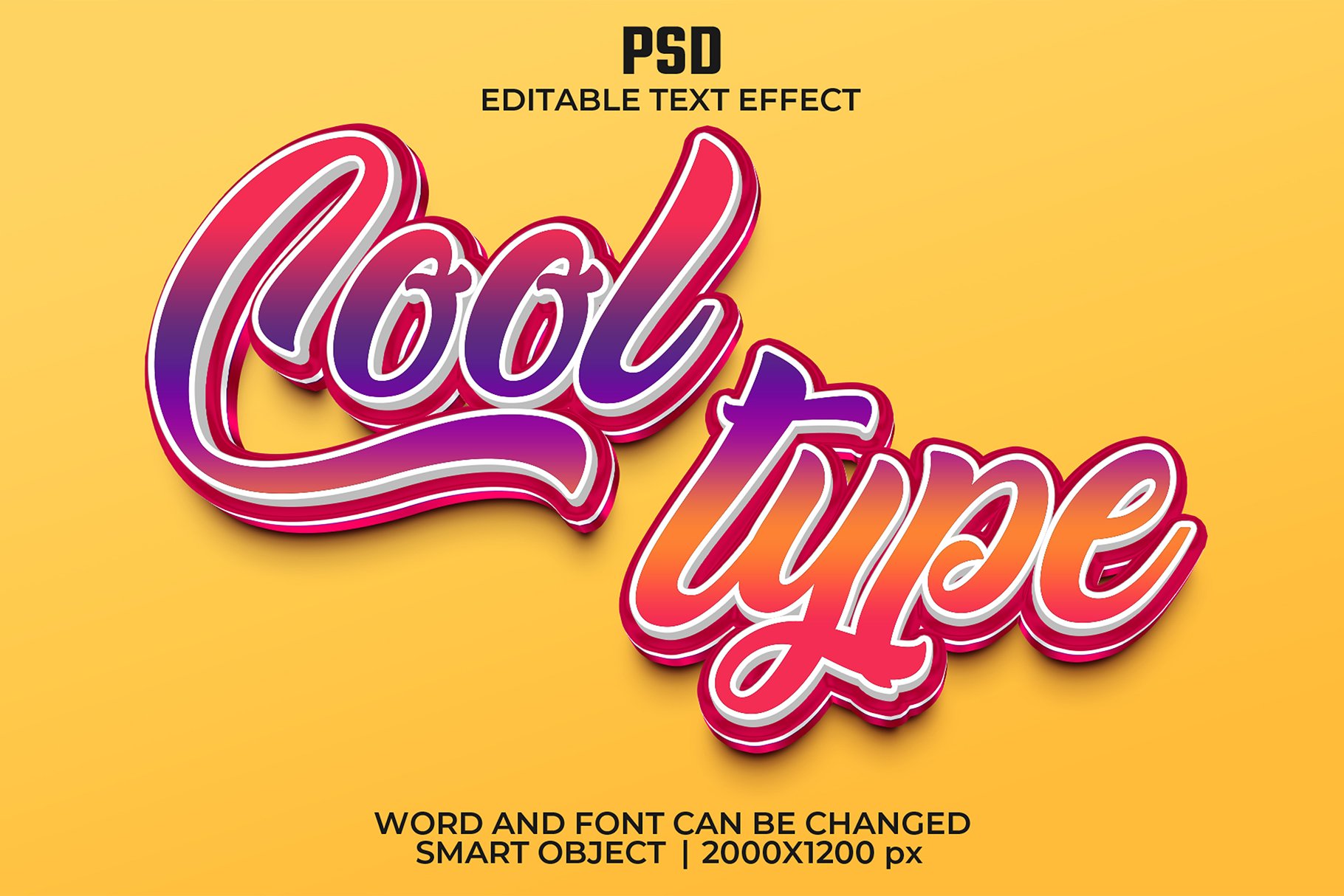 Trendy 3d Editable Text Effect Stylecover image.