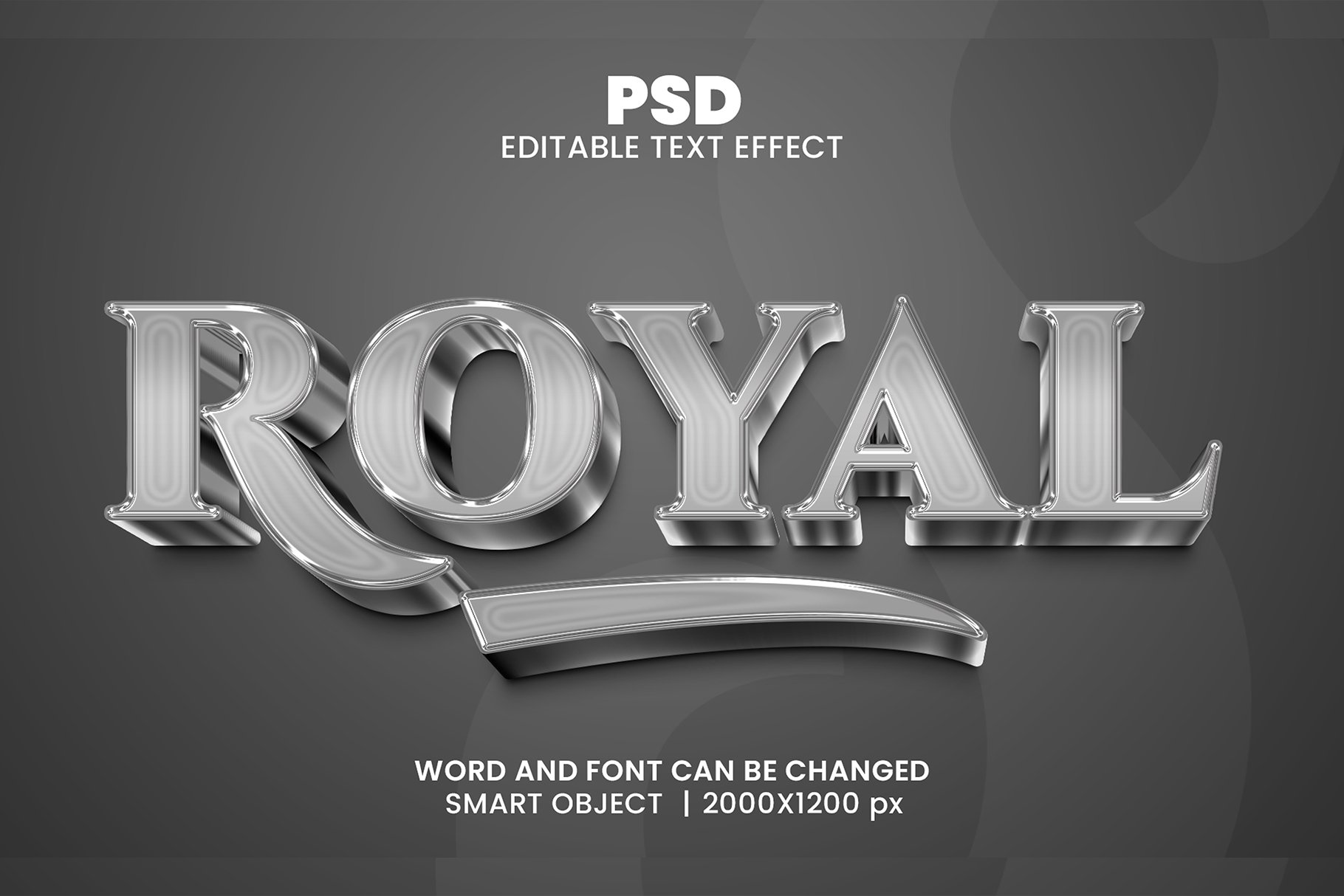 Royal 3d Editable Text Effect Stylecover image.