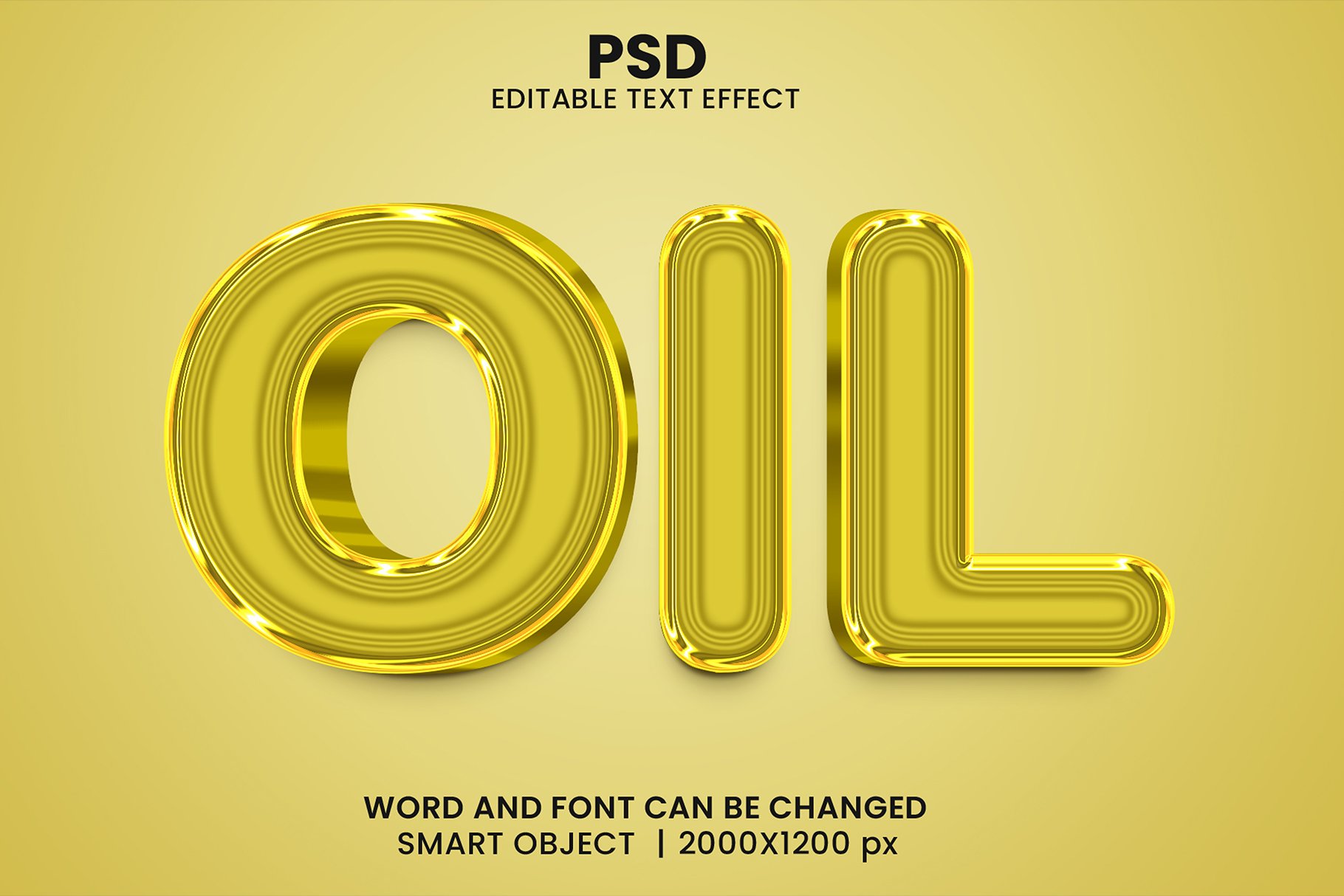 Oil 3d Editable Text Effect Stylecover image.