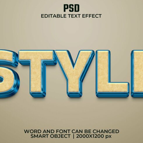 Luxury 3d Editable Text Effect Stylecover image.