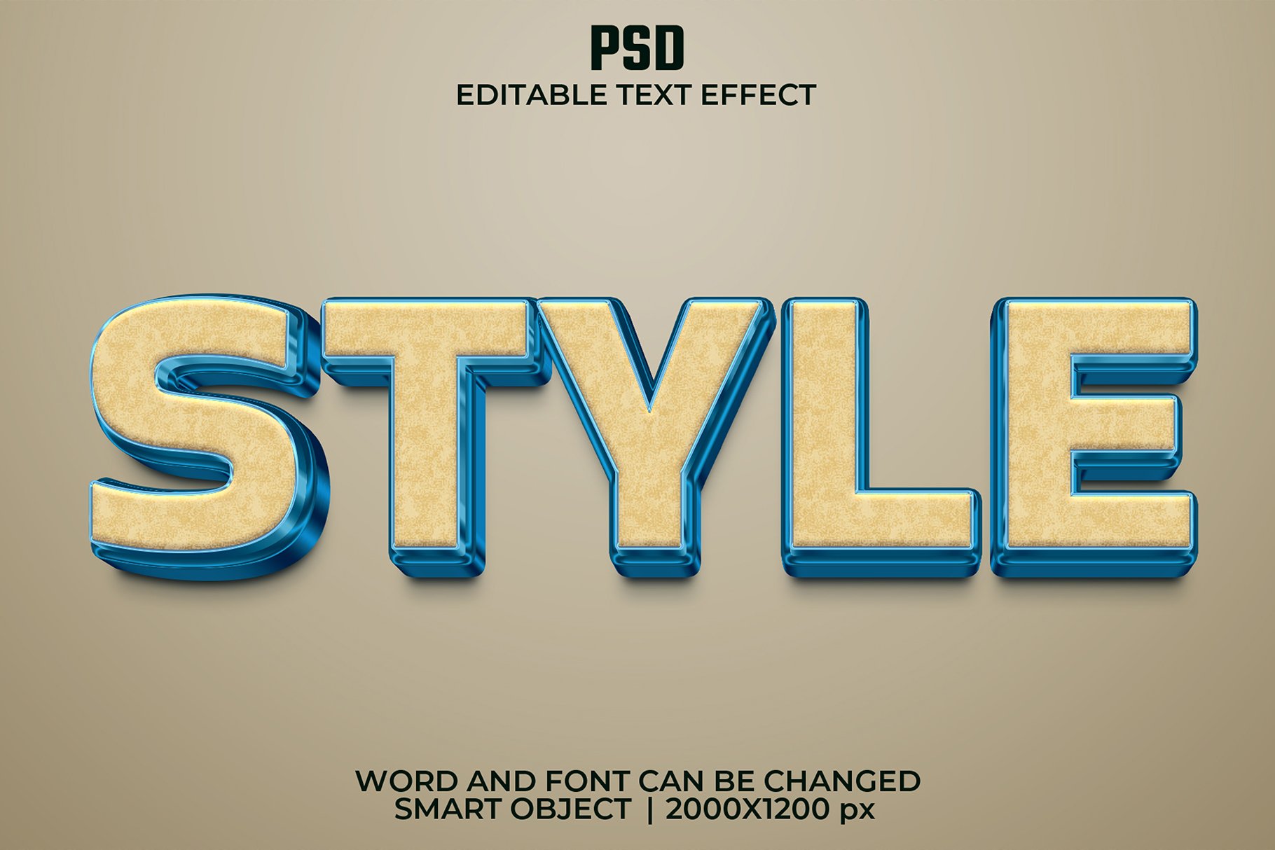 Luxury 3d Editable Text Effect Stylecover image.