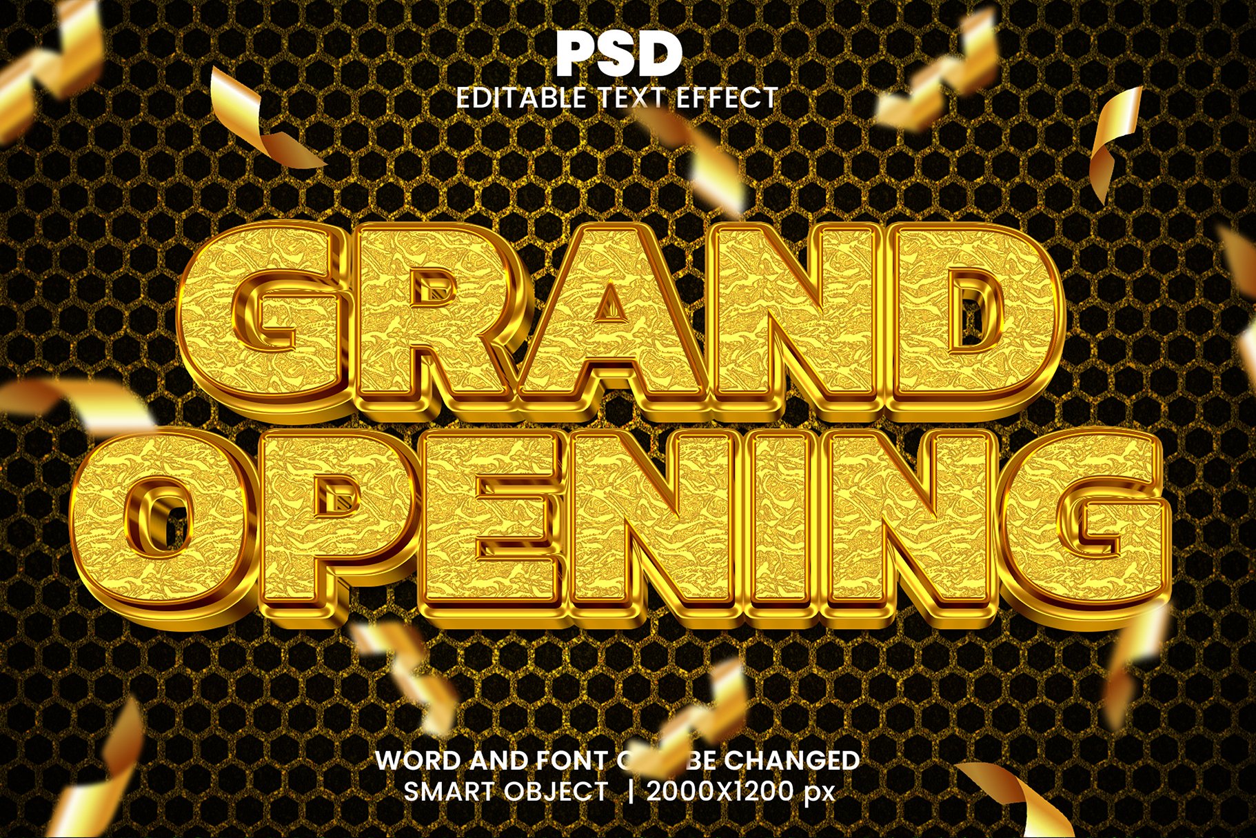 Grand opening 3d Text Effect Stylecover image.
