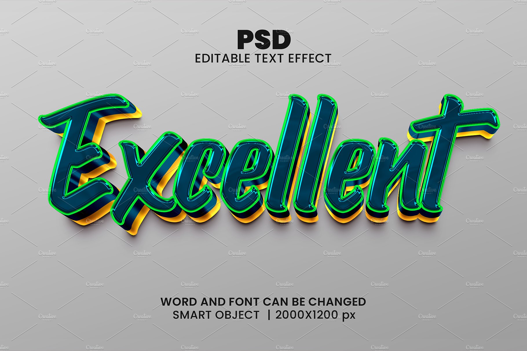 Excelent Editable Psd Text Effectcover image.