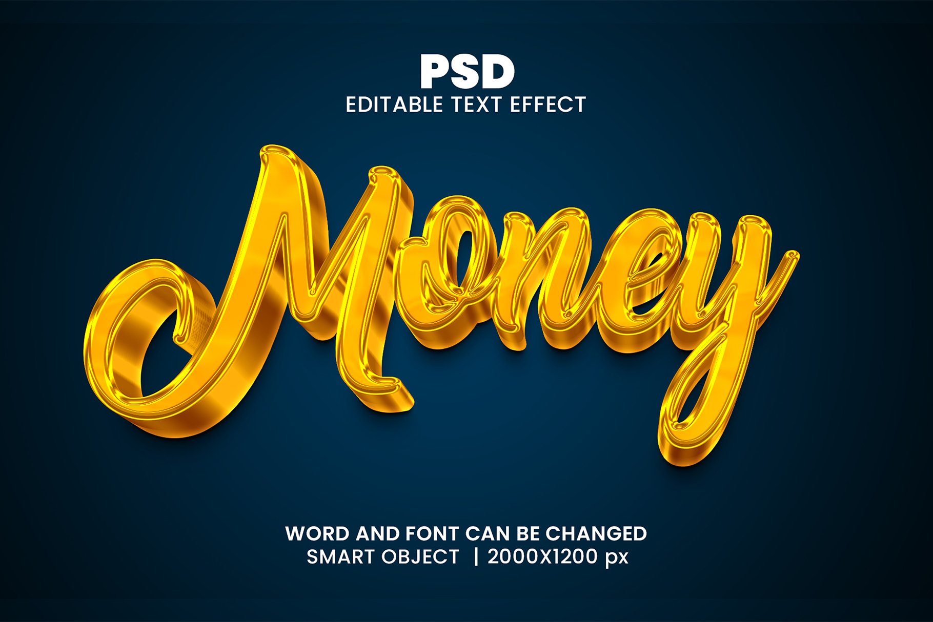 Money 3d Editable Text Effect Stylecover image.