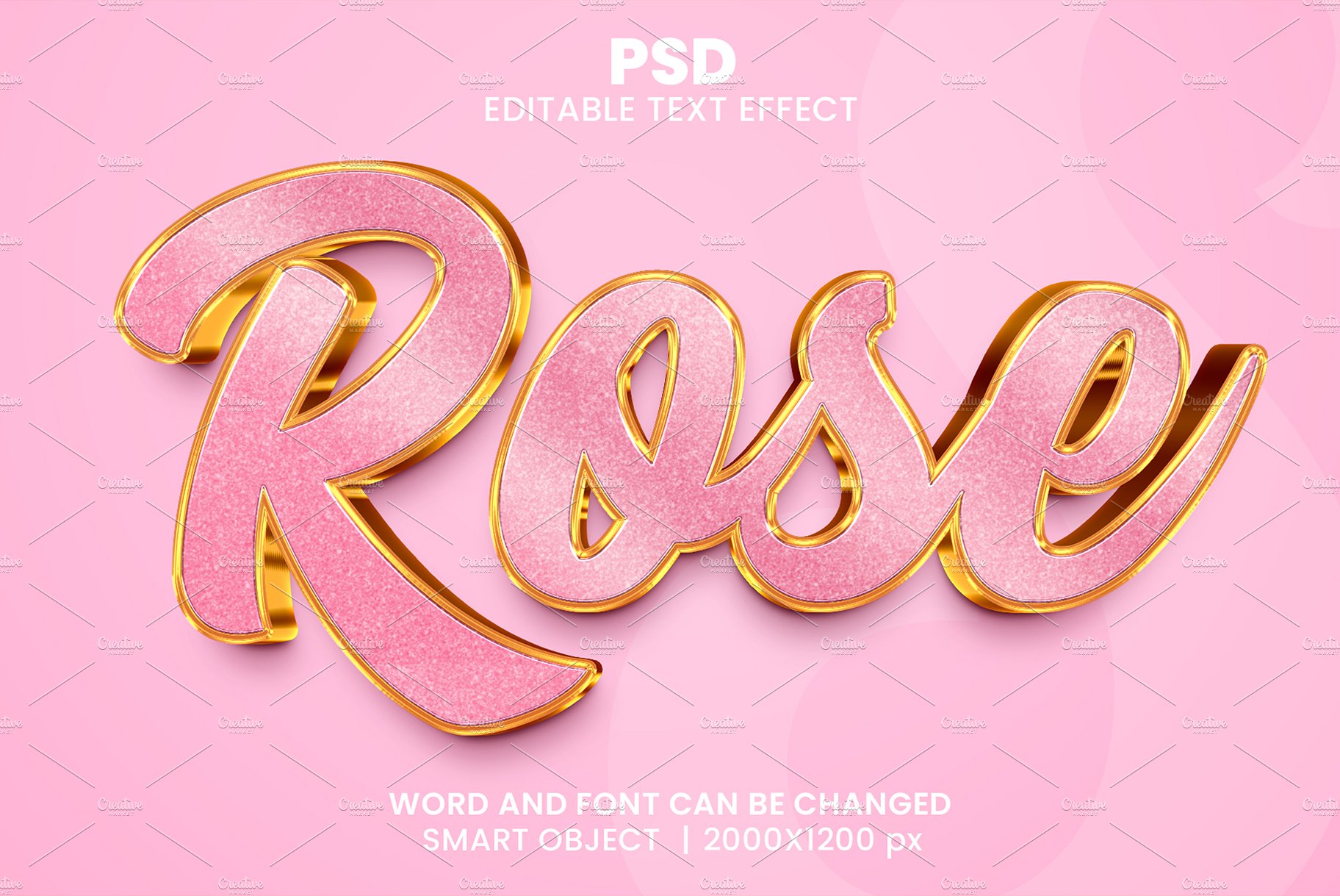 Rose Luxury 3d Text Effect Stylecover image.
