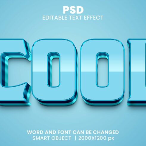 Cool 3d Editable Psd Text Effectcover image.
