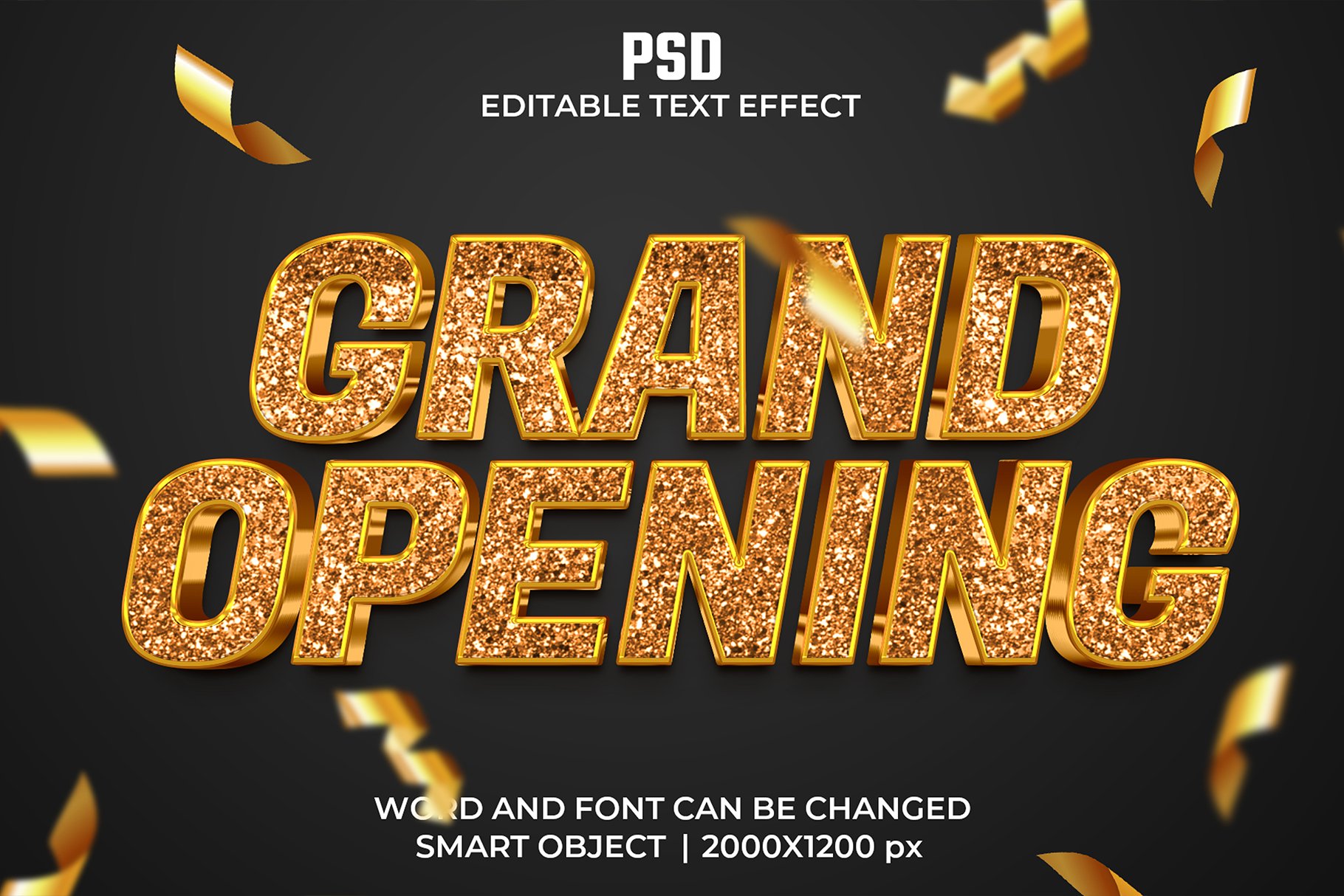 Grand opening 3d Text Effectcover image.