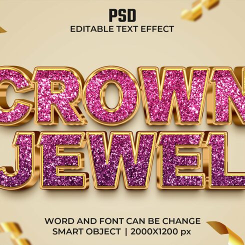 Luxury 3d Editable Psd Text Effectcover image.