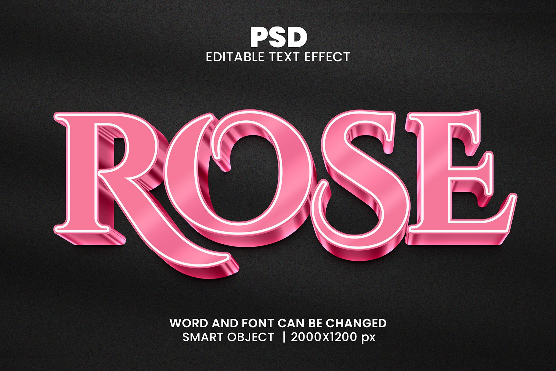 Rose Gold 3d  Text Effect Stylecover image.