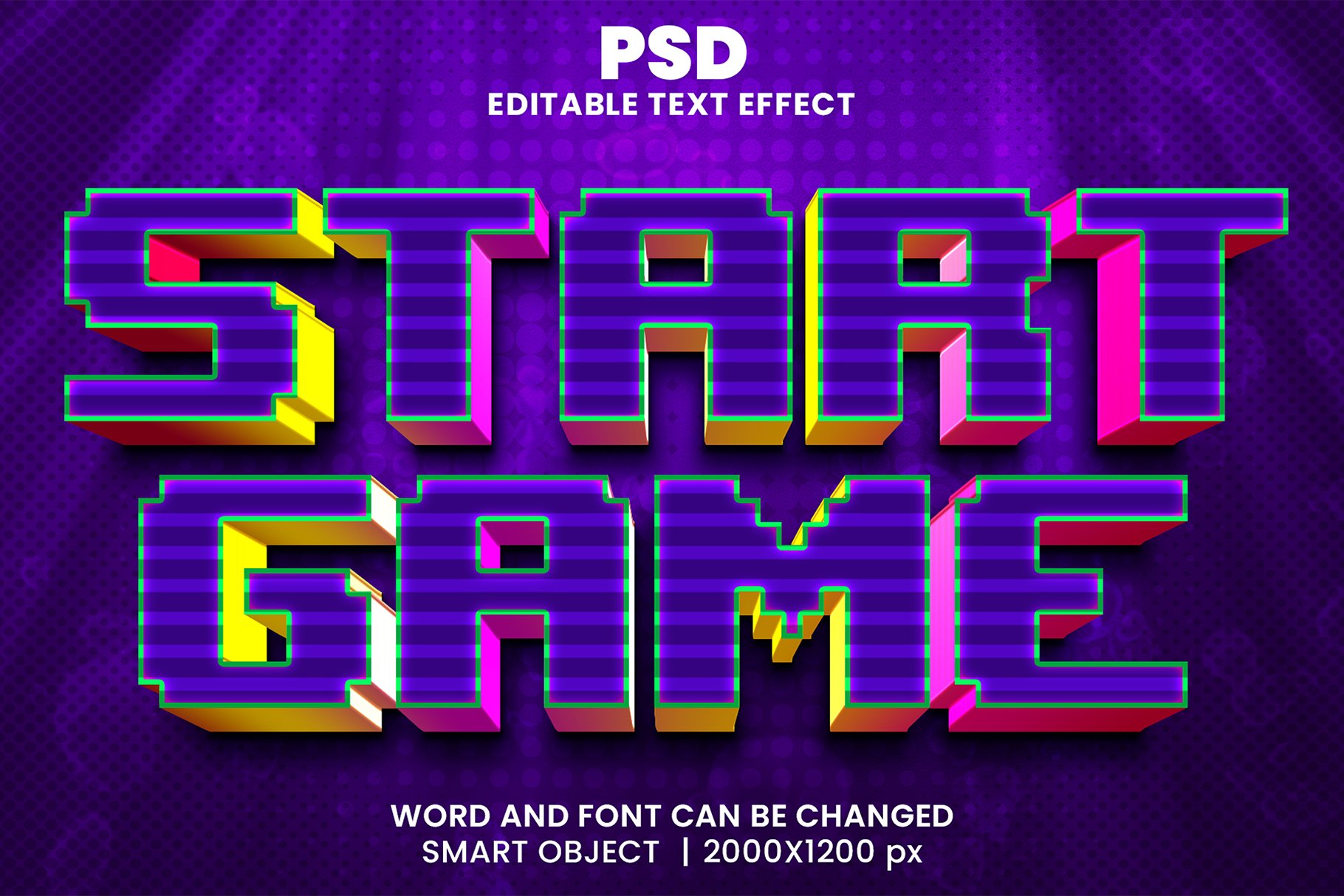 Game zone 3d Editable Text Effectcover image.