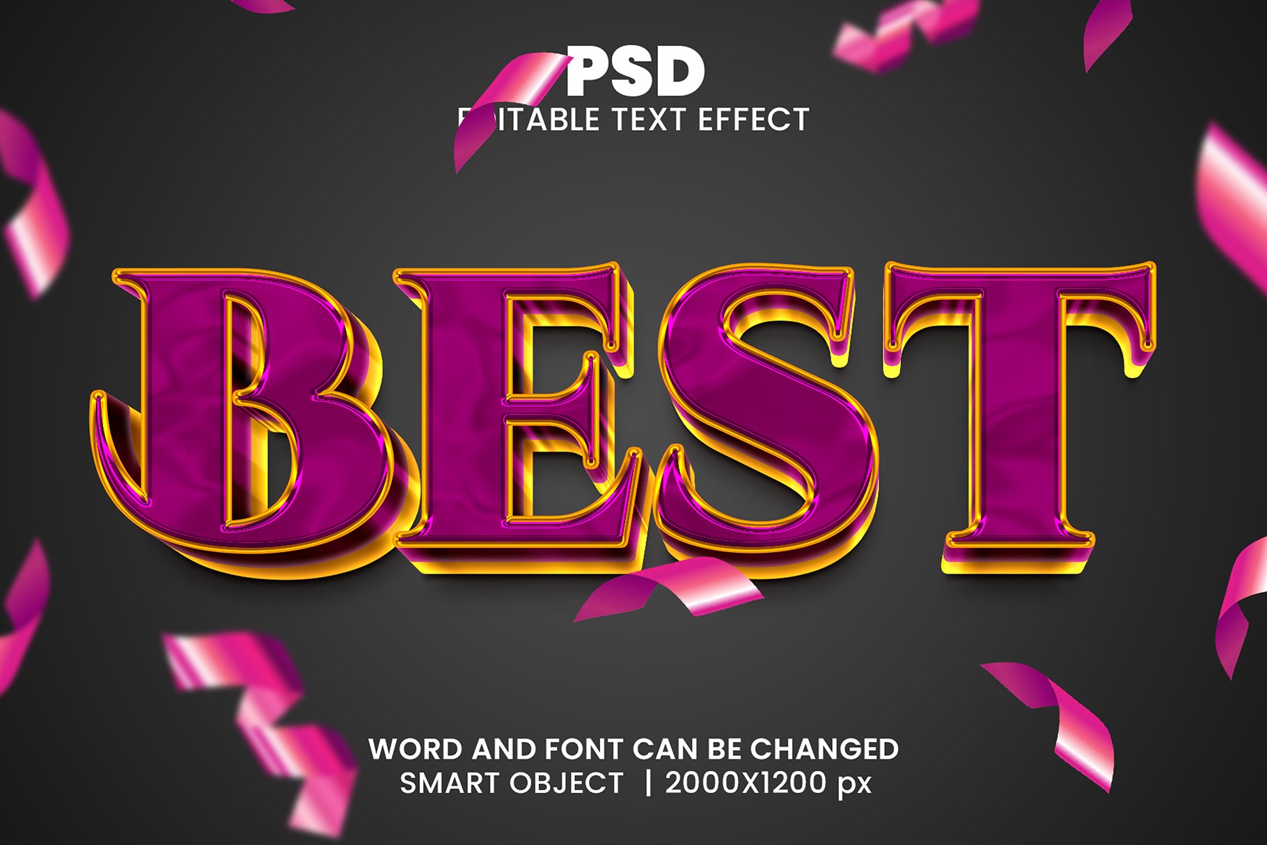 Best 3d Editable Text Effect Stylecover image.