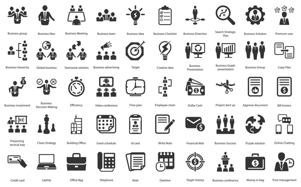 Business And Office Icon Set - MasterBundles