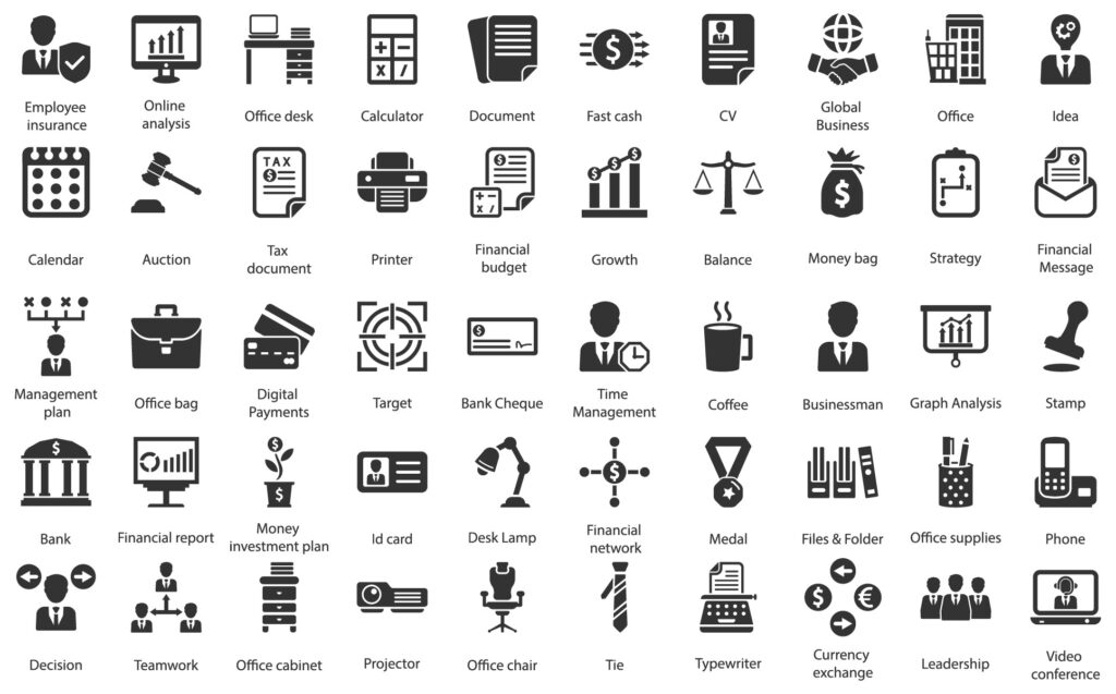 Business And Office Icon Set - MasterBundles