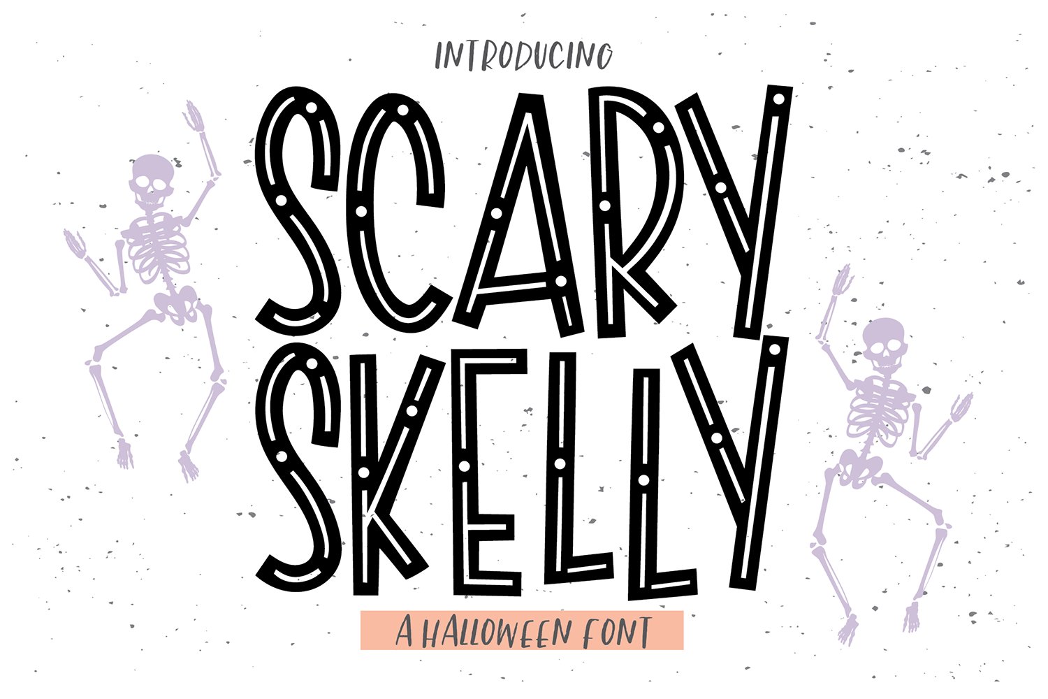 SCARY SKELLY Halloween Font cover image.