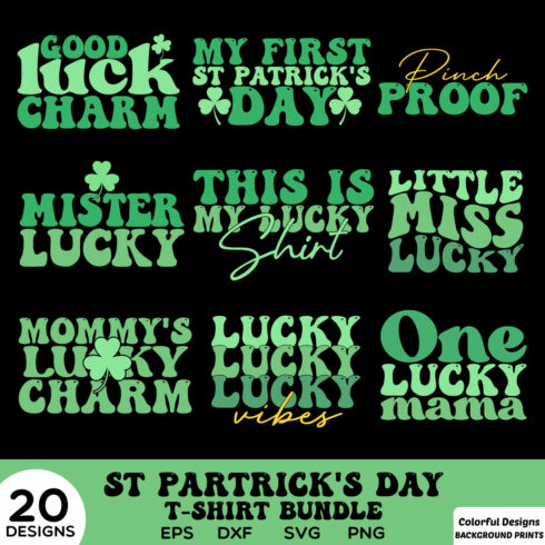 Retro StPatrick’S Day T Shirt Bundle cover image.