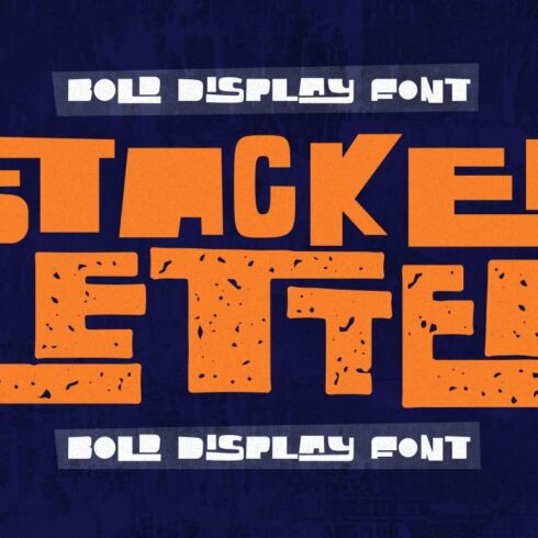 Stacked Letter - Bold Display Font cover image.