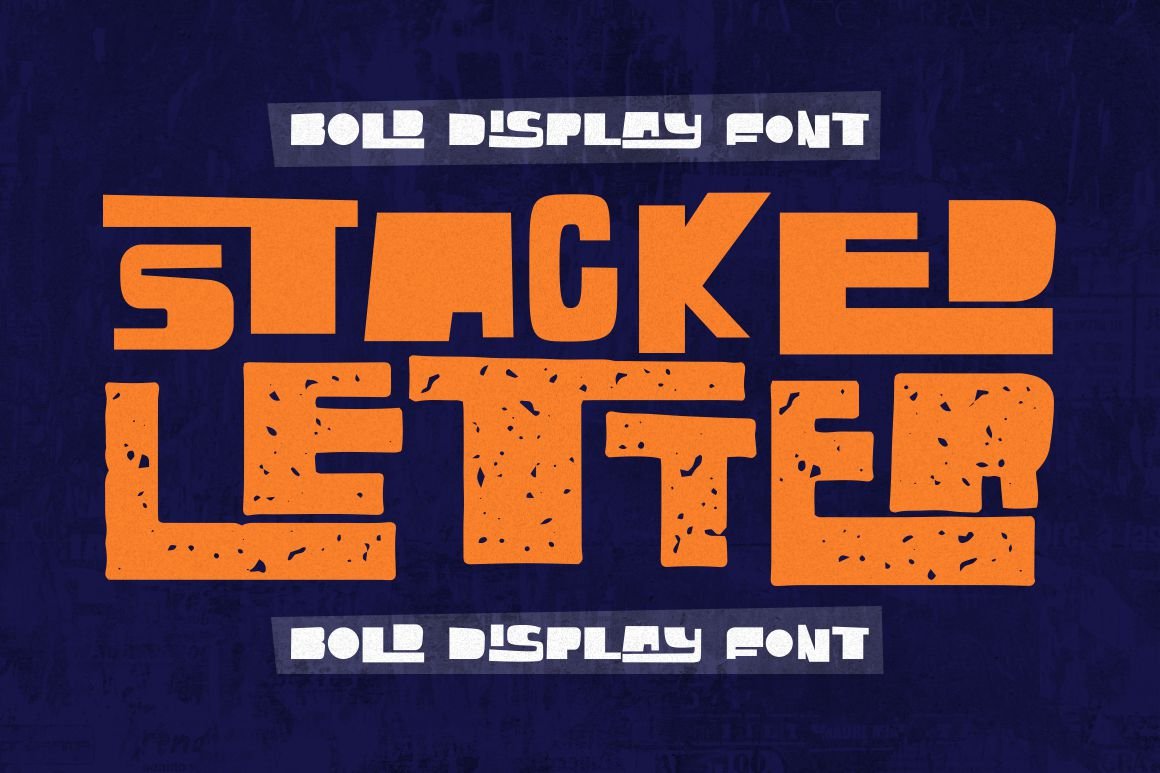 Stacked Letter - Bold Display Font cover image.